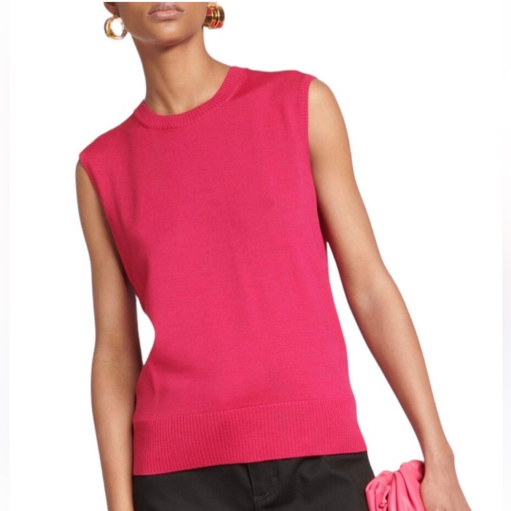 100% cotton J. Crew Vibrant Pink‎ Tank Top